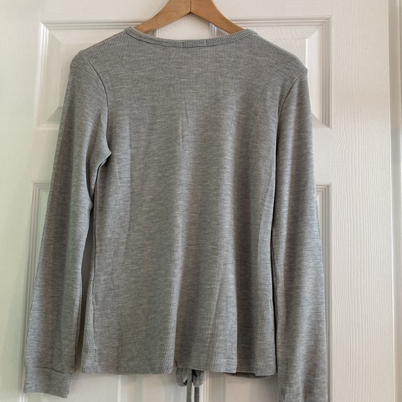 LNA Cherry Drawstring Thermal Top Size S Gray - Picture 9 of 13